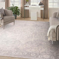Nourison Home Astra Machine Washable Grey 9' x 12' Area Rug - Easy Clean, Non Shedding, Bed Room, Living Room, Dining Room, Kitchen (9' x 12')