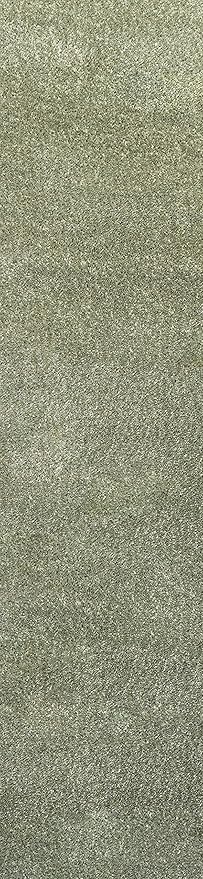 JONATHAN Y Haze Solid Low-Pile Green Runner Rug 2x10, Coastal,Bohemian,Minimalist,Classic, Easy-Cleaning for Living Room,Bedroom,Kitchen,Pet Friendly,Non-Shedding (SEU100O-210)