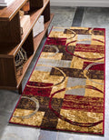 Unique Loom Barista Collection Area Rug - Kouillou (2' 7" x 15' 11" Runner, Multi/Brown)