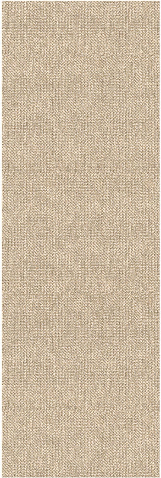 EARTHALL Washable Runner Rug 2x7 Ft Non Slip Runners for Hallways Cotton Rubber Backed Kitchen Runner Braided Indoor Floor Carpet Runners for Entryway, Hallway, Kitchen, Bedroom, Golden Beige/White