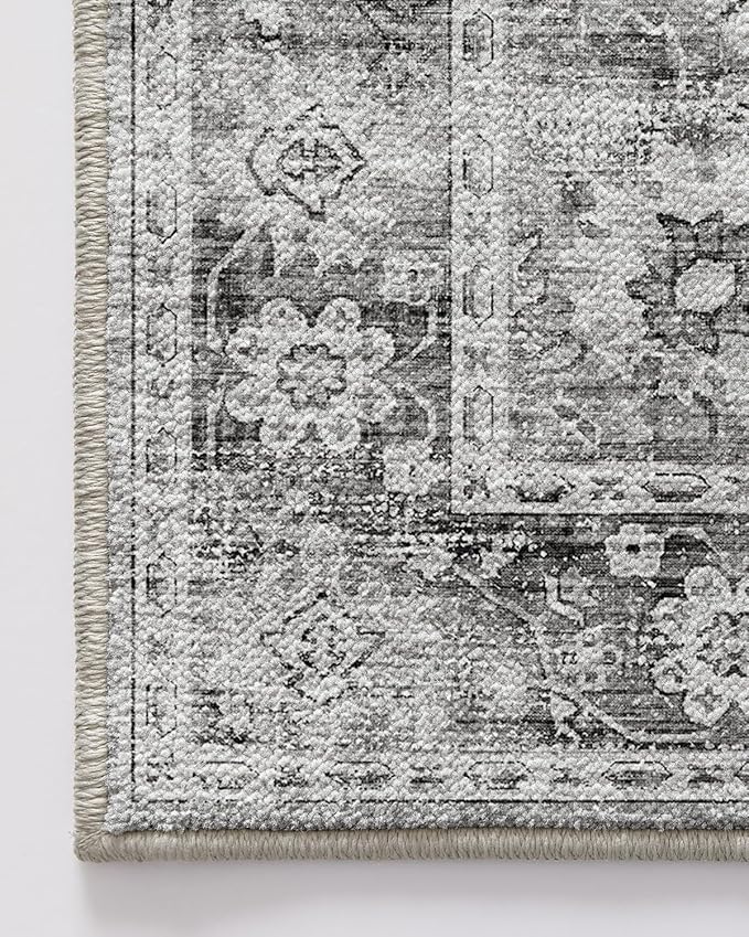 LUMI Washable Kitchen Rug 2x6 for Floor, Non Slip Runner Rugs with Rubber Backing, Low Pile Comfort Area Carpet for Standing, Living Room, Entryway, Laundry, Hallways