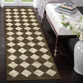 Lahome Runners for Hallways with Rubber Backing, Kitchen Runner Rugs Non Skid Washable Bathroom Rugs Runner, Moroccan Trellis Non Slip Bedroom Carpet Runners for Entryway Powder Room, 2x8 Brown