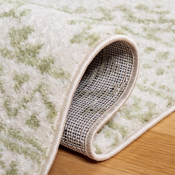 SAFAVIEH Area Rug 3x5 - Tulum Collection - Ivory & Sage, Moroccan Boho Tribal Design, Non-Shedding & Easy to Clean, Ideal for Entryway, Foyer, Accent Space, Bedroom (TUL272H)