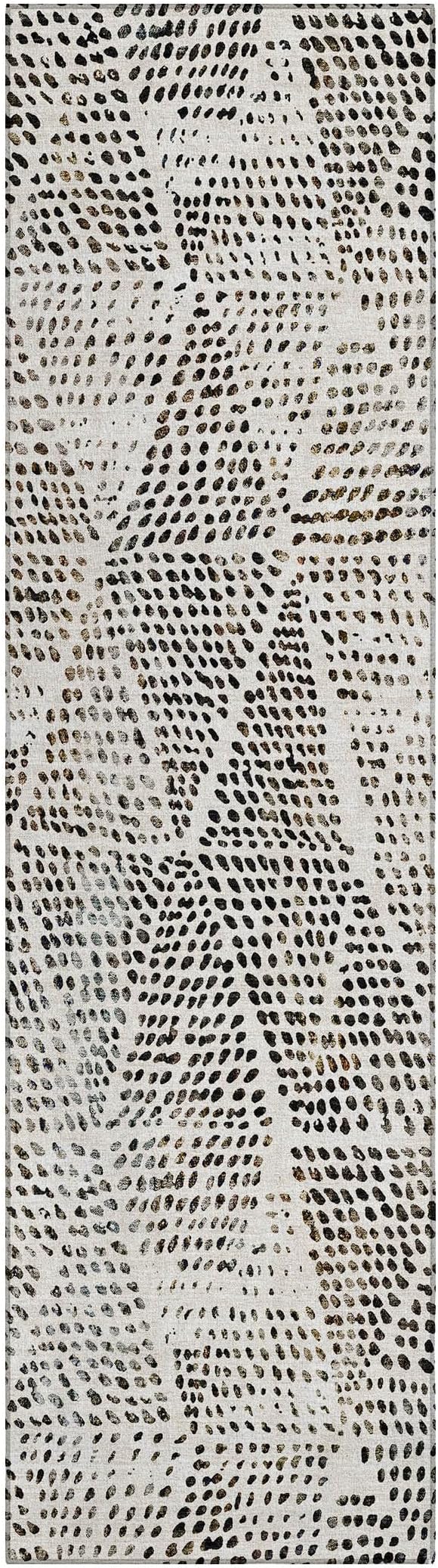 Addison Rugs Chantille ACN591 Ivory 2'3" x 7'6" Indoor Outdoor Hallway Runner Rug, Stain Resistant Washable Kitchen Area Carpet for Bathroom, Laundry and Bedroom Rug
