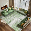 Abstract 5x8 Area Rug for Living Room Dining Room Home Office Bedroom Sage Green