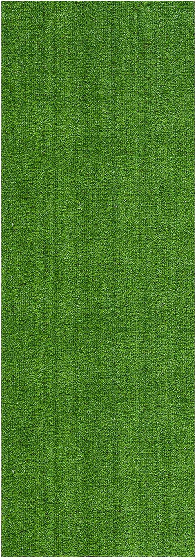 Ottomanson Artificial Grass Turf 22" x 23' Indoor Outdoor Faux Grass Rug with Drainage Holes, Customizable with Extra Long Size Options, Perfect for Patio Lawn Balcony Weddings Photoshoot Backdrop