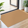 Small Braided Rugs 2x3 Ft Area Rugs for Entryway Boho Washable Rug Throw Rugs with Rubber Backing Cotton Woven Door Mat Indoor Entrance Front Door Rugs for Foyer Bathroom Kitchen, Warm Tan