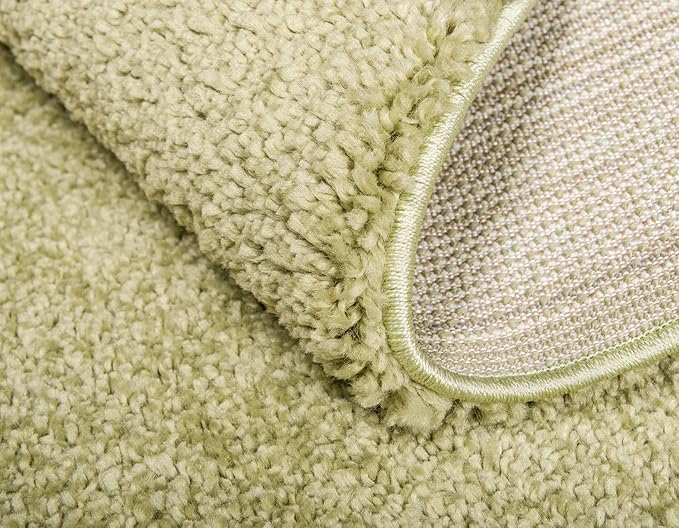 Unique Loom Solo Collection Area Rug - Calabasas (2' 2" x 13' Runner, Light Green)