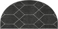 Unique Loom Trellis Frieze Collection Area Rug - Geometric (3' 1" x 6' 1" Hearth Dark Gray/Ivory)