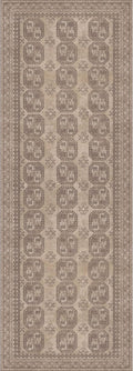 Kuden 2'6"x12 Runner Rug, Machine Washable Area Rug with Non-Slip Backing, Vintage Style, Soft, Easy Clean, Low Pile Rug for Hallway, Entryway, Kitchen, Bedroom
