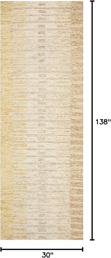 Loloi Chris Loves Julia Chris Collection CHR-01 Dove/Santa Fe 2'-6'' x 11'-6'', .50" Pile Height, Runner Rug