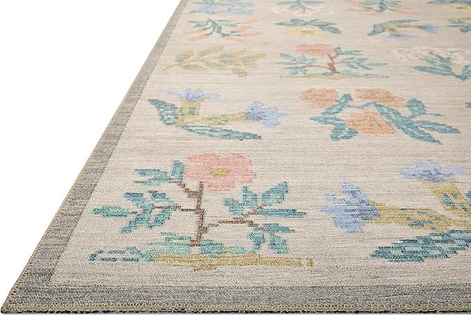 Loloi Rifle Paper Co. Rosa Collection RSA-03 Cream 2'-3" x 3'-9" Accent Rug
