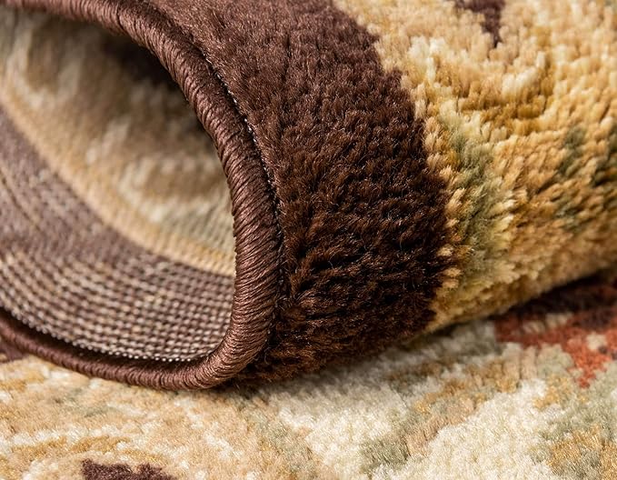 Unique Loom Versailles Collection Traditional Classic Floral Motif Area Rug (2' 2 x 3' 0 Rectangular, Brown/ Ivory)