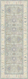 Kuden 2'6"x10 Runner Rug, Machine Washable Area Rug with Non-Slip Backing, Vintage Style, Soft, Easy Clean, Low Pile Rug for Hallway, Entryway, Kitchen, Bedroom