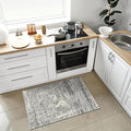 Keen Home Design Area Rugs - 2x3 Non-Shedding, Abstract Rugs for Kitchen, Living Room, Bedroom, Dining Room, Entryway - Size: 2' x 3', Abstract Cream/Grey