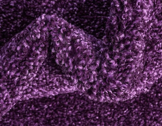 Unique Loom Solo Collection Area Rug - Calabasas (10' x 13' Rectangle, Violet)