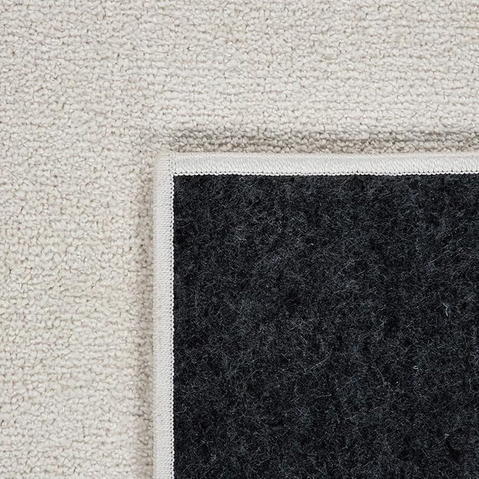Paco Home Solid Area Rug in Cream Modern Plain Design, Size: 2'8" x 4'11"
