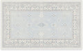 RUGGABLE Washable Vintage Area Rug – Verena Soft Blue 3x5, Stain-Resistant, Non-Slip – Small Machine Washable Rugs for Living Room, Bedroom, Hallway, Entryway & Office–with Cushioned Pad