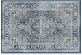 RUGGABLE Washable Area Rug – Kamran Admiral Blue 2x3, Stain-Resistant, Non-Slip – Small Machine Washable Rugs for Living Room, Bedroom, Hallway, Entryway & Bathroom–with Standard Pad