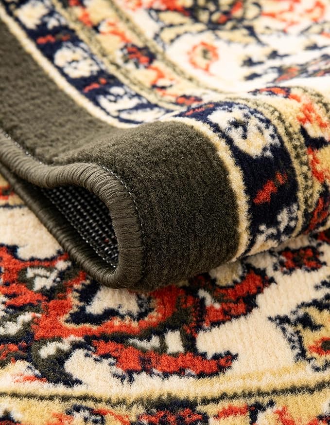 Unique Loom Sialk Hill Collection Area Rug - Washington (7' 1" x 10' Rectangle Green/Hunter Green)