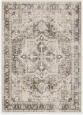 RUGGABLE Washable Vintage Area Rug – Kamran Hazel 5x7, Stain-Resistant, Non-Slip – Medium Machine Washable Rugs for Living Room, Bedroom, Hallway, Entryway & Office–with Standard Pad