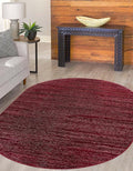 Unique Loom Finsbury Collection Area Rug - Kate (5' 3" x 8' Oval, Red)
