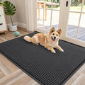 OLANLY Front Door Mat Indoor Outdoor Entrance, Waterproof Heavy Duty Doormat, Fade Resistant, Low Profile, Easy Clean Patio Porch Welcome Floor Mats for Entry, 47x32, Charcoal Grey