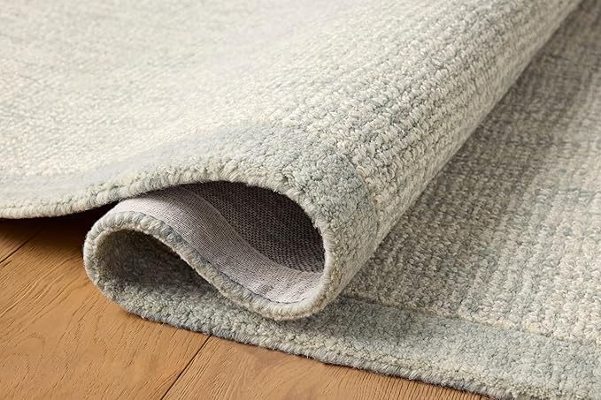 Loloi Magnolia Home by Joanna Gaines Henley Collection HNY-01 Ivory/Spa 7'-9" x 9'-9" Area Rug