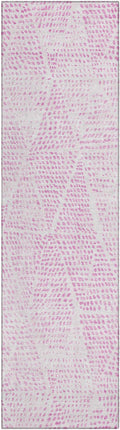 Addison Rugs Chantille ACN591 Pink 2'3" x 7'6" Indoor Outdoor Hallway Runner Rug, Stain Resistant Washable Kitchen Area Carpet for Bathroom, Laundry and Bedroom Rug