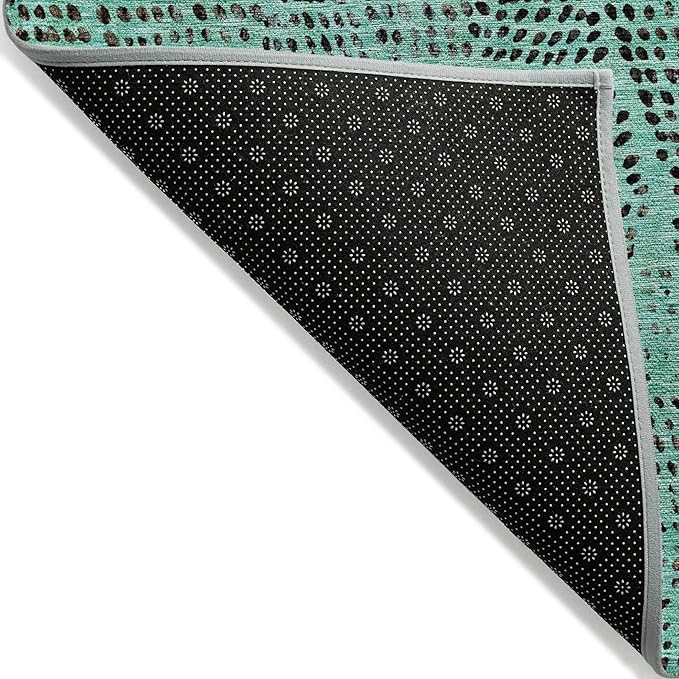 Addison Rugs Chantille ACN591 Teal 3' x 5' Indoor Outdoor Area Rug, Easy Clean, Machine Washable, Non Shedding, Bedroom, Living Room, Dining Room, Kitchen, Patio Rug