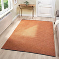 LUXE WEAVERS Modern Farmhouse Orange 9x12 Washable Area Rug, Anti-Slip Diamond Pattern Carpet