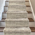 Well Woven Custom Size Hallway & Stair Runner- Harlow Delphi Cream Beige 31 Inches Wide x 19 Feet Long Runner (31" x 19') Runner Rug - Modern Stripes Pattern, Ultra-Soft, Easy-Clean
