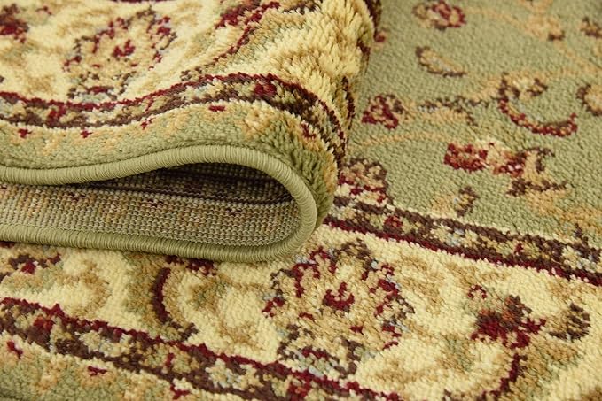Unique Loom Voyage Collection Traditional Oriental Classic Intricate Design Area Rug (2' 7 x 10' 0 Runner, Green/Ivory)