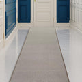Custom Made Runner Rug Low Pile with Rubber Backing for Kitchen Foyer Hallway Entry Choose Your Length Size 31 Inch Wide Solid and Plain Beige Color (2 feet x 31 Inch)