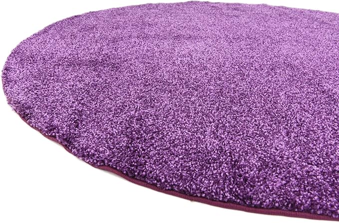 Unique Loom Solo Collection Area Rug - Calabasas (7' 10" Round, Violet)