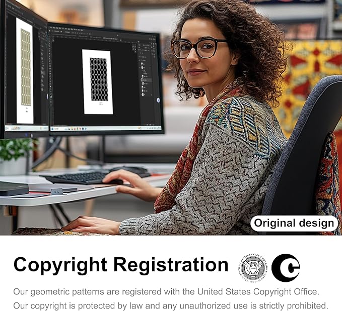 ONASAR 6x9 Area Rugs for Living Room Bedroom, Washable Large Fluffy Black and Gold Throw Rug, Geometric Soft Plush Shaggy Fuzzy Floor Carpet for Nursery Kids Girls Boys Teen Dorm Home Office Decor