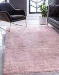 Unique Loom Solo Collection Area Rug - Calabasas (7' 10" x 10' Rectangle, Pink)