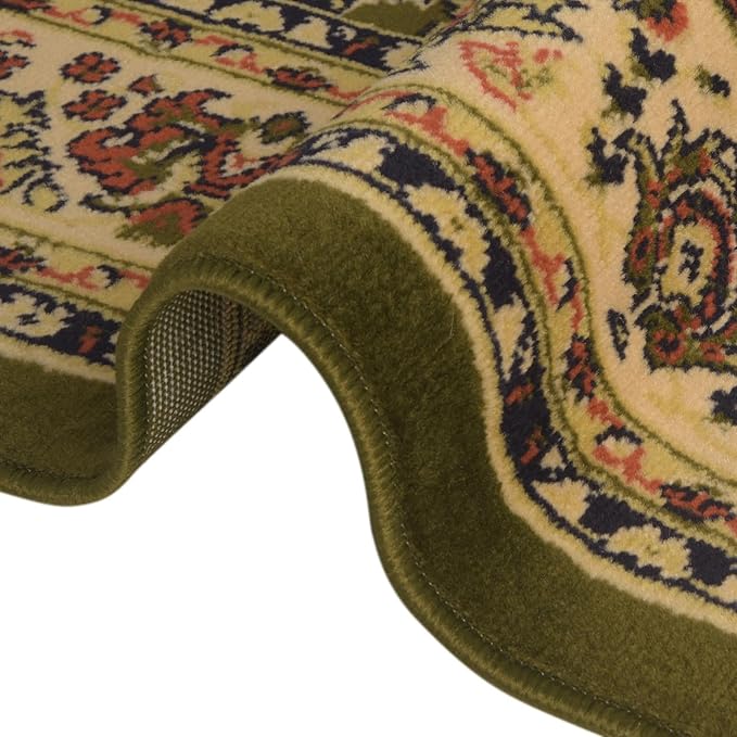 Unique Loom Sialk Hill Collection Area Rug - Washington (7' 1" x 10' Rectangle Green/Hunter Green)