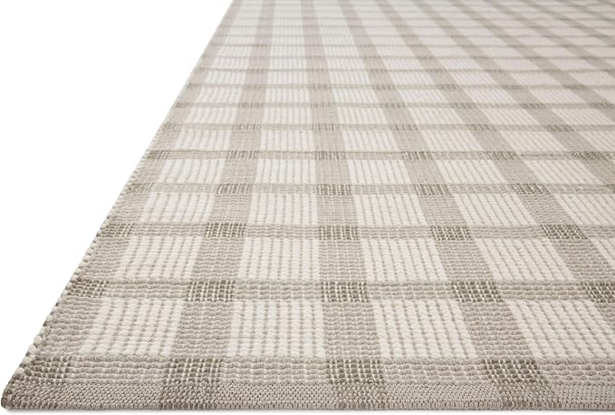 Loloi Magnolia Home by Joanna Gaines Ryder Collection RYD-02 Stone/Ivory 9'-3" x 13' Area Rug