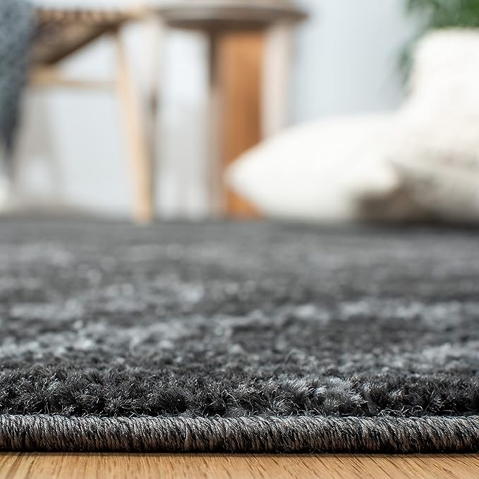 SAFAVIEH Adirondack Collection Accent Rug - 2'6" x 4', Dark Grey & Grey, Modern Distressed Design, Non-Shedding & Easy Care, Ideal for High Traffic Areas in Entryway, Living Room, Bedroom (ADR131F)