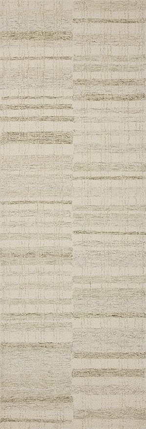 Loloi Chris Loves Julia Chris Collection CHR-02 Natural/Sage 2'-6'' x 7'-6'', .50" Pile Height, Runner Rug