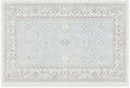 RUGGABLE Washable Vintage Area Rug – Verena Soft Blue 2x3, Stain-Resistant, Non-Slip – Small Machine Washable Rugs for Living Room, Bedroom, Hallway, Entryway & Bathroom–with Standard Pad
