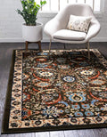 Unique Loom Espahan Collection Area Rug - Cape Cod (9'x 12' Rectangle, Green/ Black)