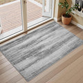 PADOOR Modern Abstract Entryway Rug - 2x3 Washable Rugs Non-Slip Door Mat, Ultra Soft Low Pile Floor Rugs Doormat for Entrance Front Door Indoor Black