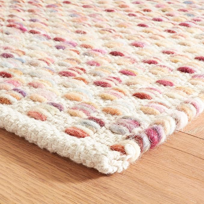 Dash and Albert Torrey Wool Area Rug - 5' x 8' Multicolor Geomatric Handwoven Accent Rug - Durable, Low Pile, Guest Room, Home Office, Dining Room - Premium Luxury Hotel Quality Soft Breathable