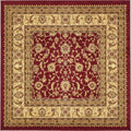 Unique Loom Voyage Collection Traditional Oriental Classic Intricate Design Area Rug (6' 0 x 6' 0 Square, Terracotta/Ivory)