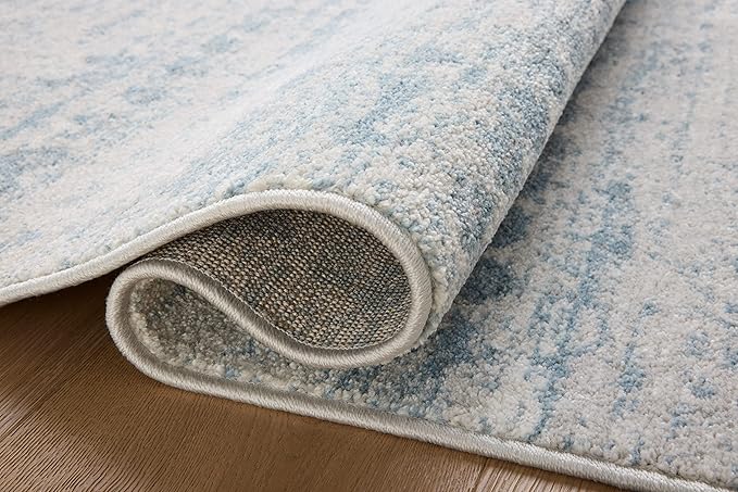 Loloi Kamala Collection KAM-04 Sky/Dove 2'-7" x 8'-0" Runner Rug