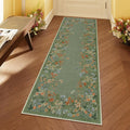 Lahome Boho Floral 2x6 Rug Runners for Hallways Non Slip,Green Kitchen Runner Rugs Non Skid Washable Bathroom Carpet Runner,Soft Non-Slip Indoor Runners for Entryway Laundry Bedroom(Green,2x6)