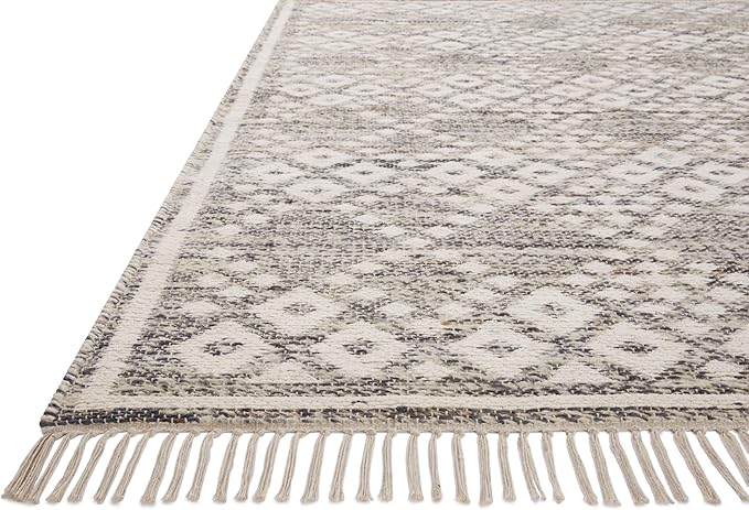 Loloi Angela Rose Rivers Collection RIV-01 Denim/Ivory 7'-9" x 9'-9" Reversible Area Rug