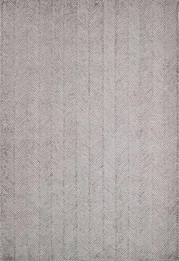 Modern Herringbone Chevron Collection Handcrafted Wool Area Rug - Durable, Zigzag Pattern, for High Traffic, Contemporary Design for Living Room, Bedroom, Dining Room Decor (Smoke Grey, 9' x 11')